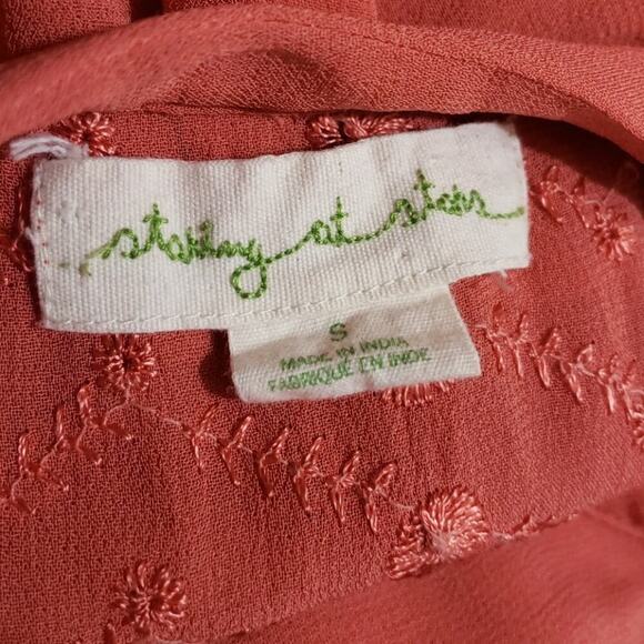 Staring at stars Maud Pink Sheer top with … - Picture 8 of 9